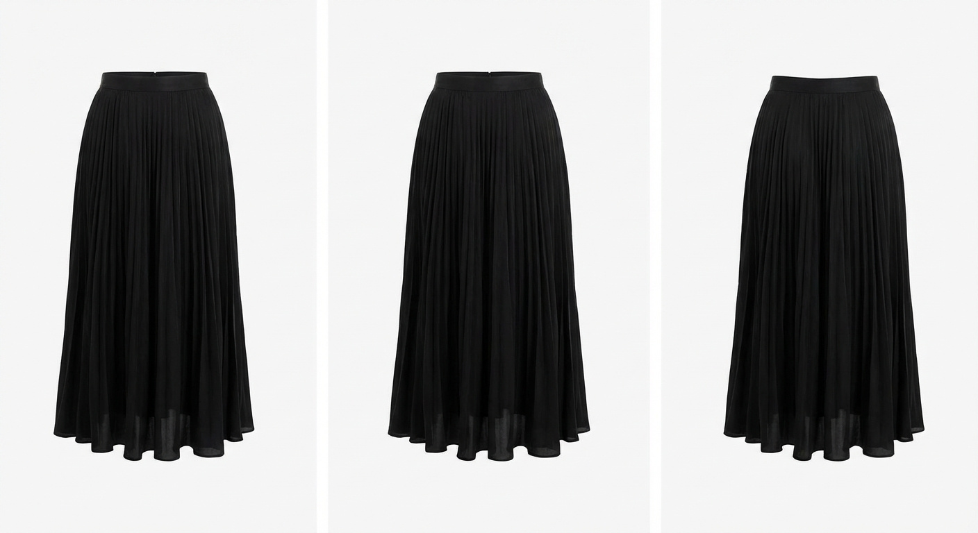 Черная юбка, фото для интернет магазине на белом фоне